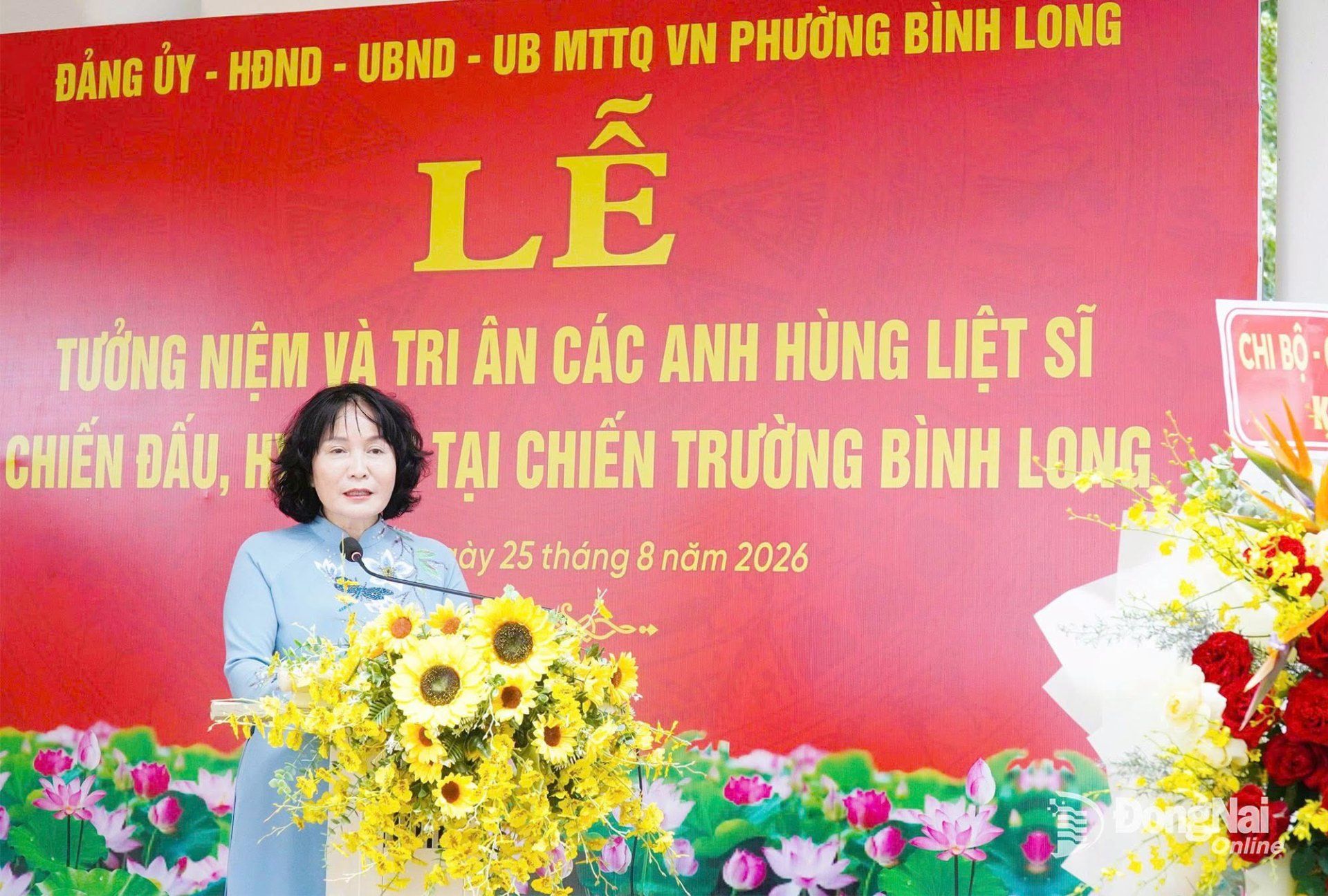 TƯỞNG NIỆM VÀ TRI ÂN CÁC ANH HÙNG LIỆT SĨ CHIẾN ĐẤU, HY SINH TẠI CHIẾN TRƯỜNG BÌNH LONG